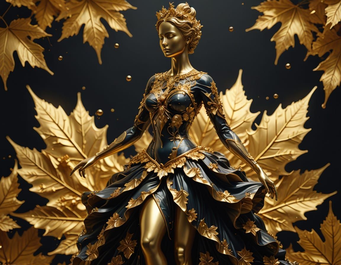 Elegant a woman statue