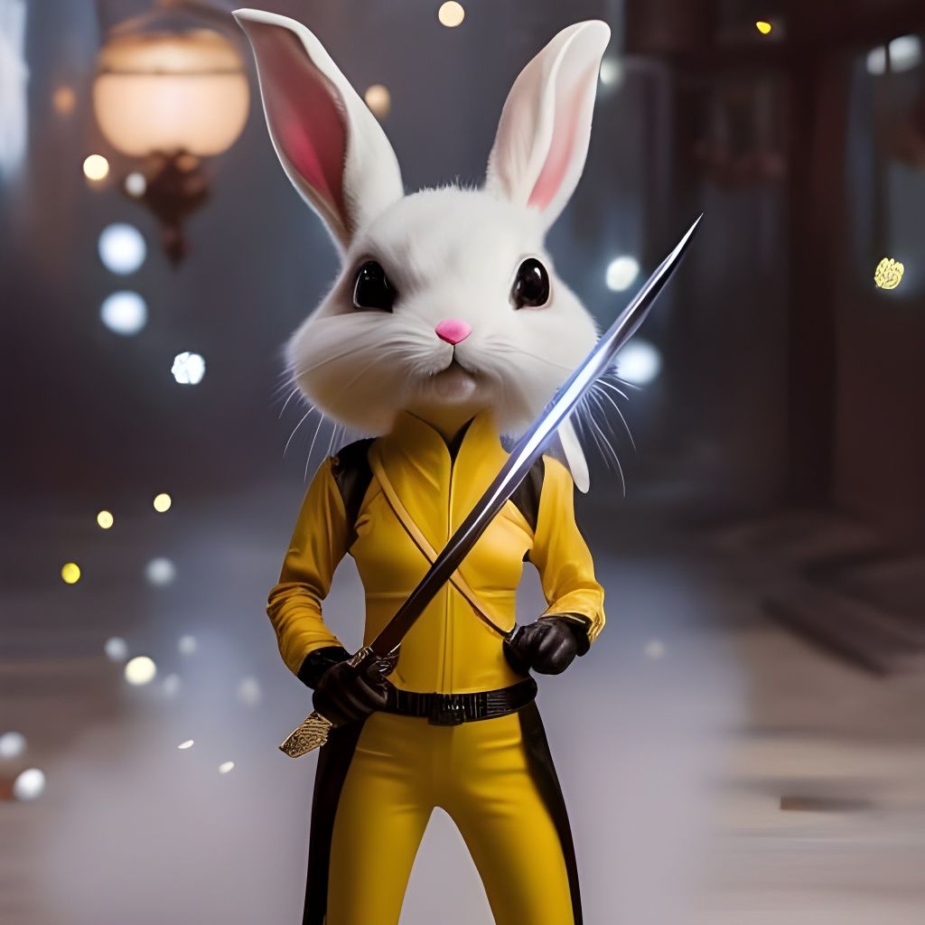 Beatrix "the bride" Bunny - ready to thrill Bill!  by @Kolibri