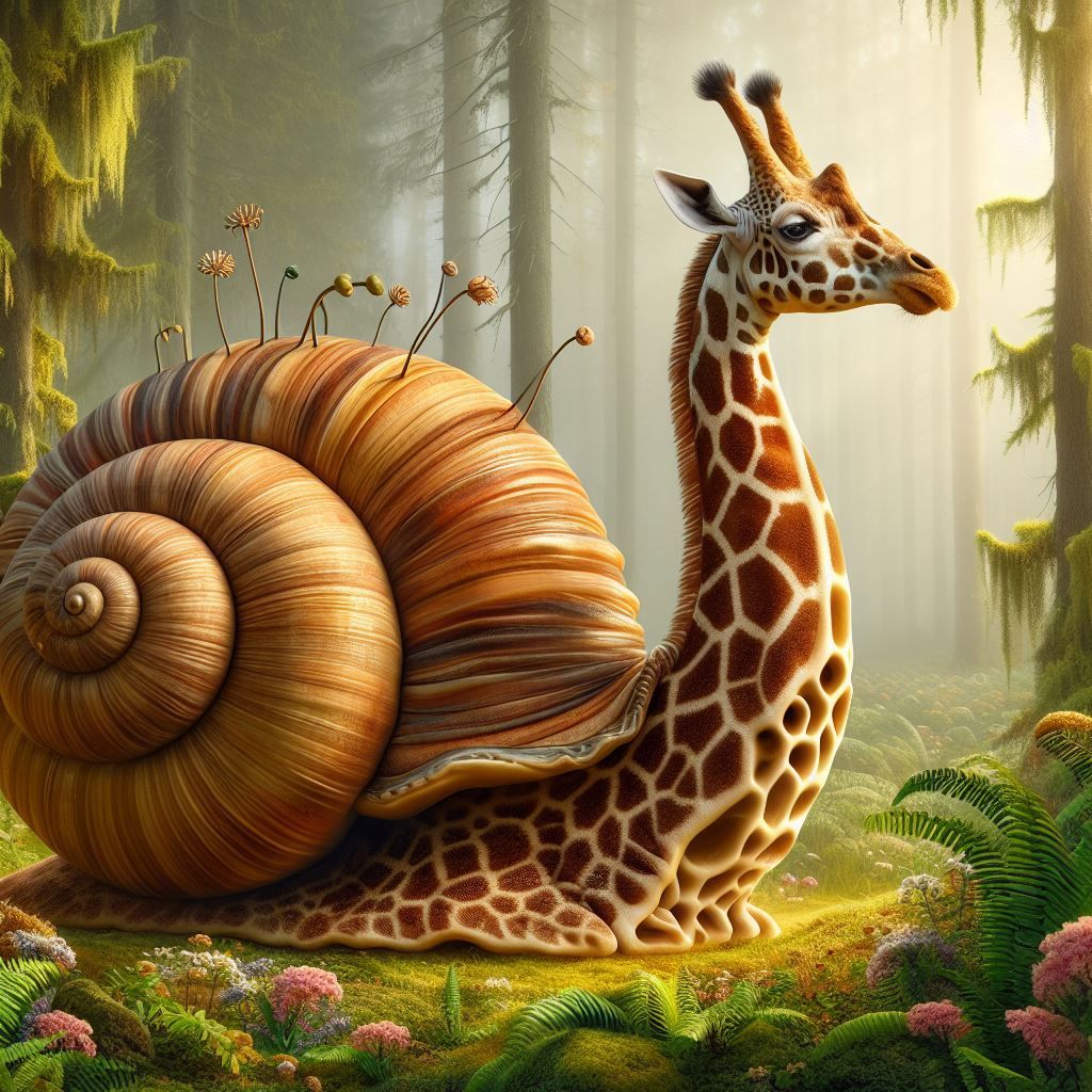 Giraffe snail hybrid