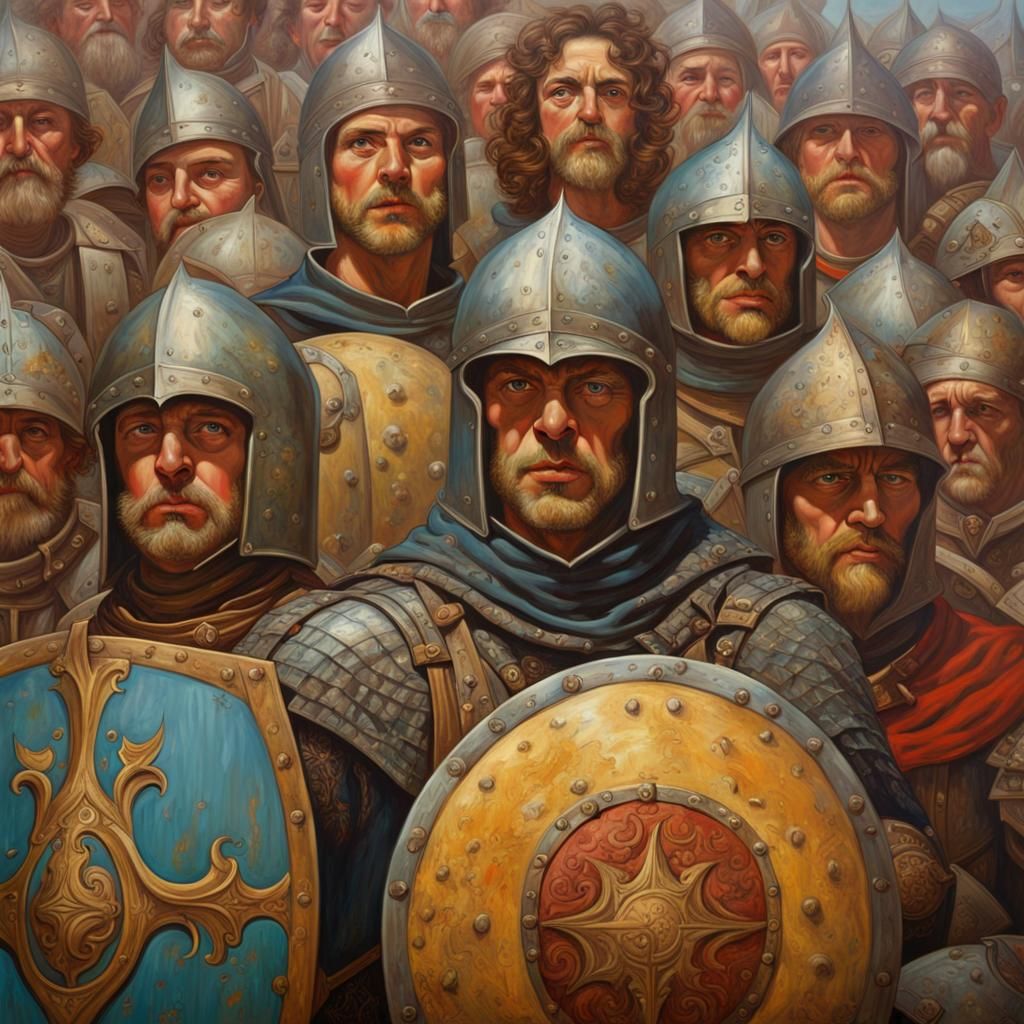 Medieval Knights - AI Generated Artwork - NightCafe Creator