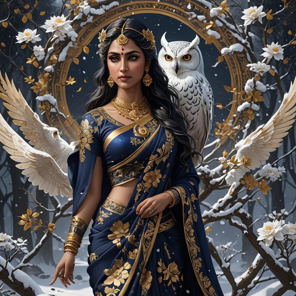 Saraswati, Goddess of Knowledge, Music & Creative Arts   by @Steven