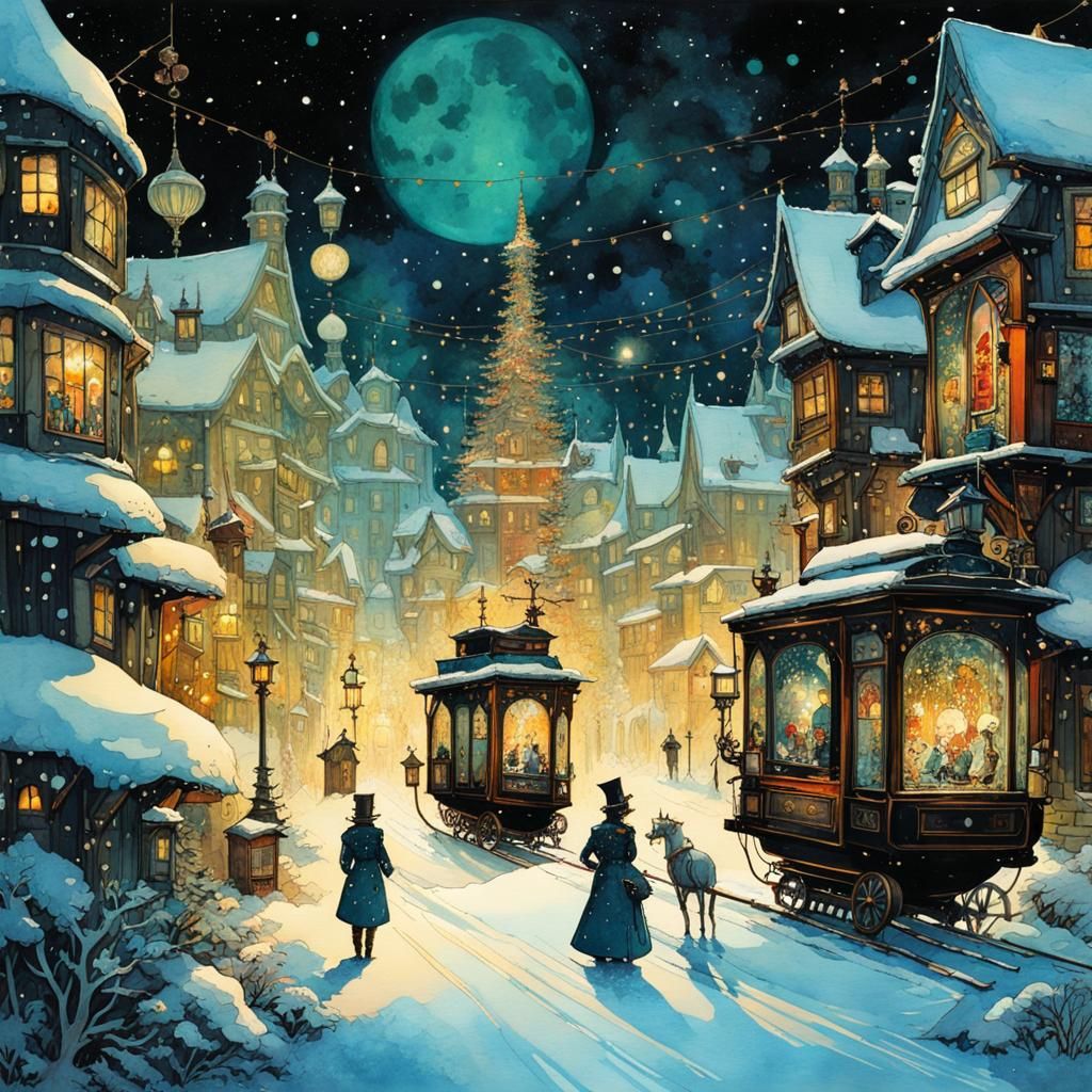 A night in the steampunk winter wonderland
