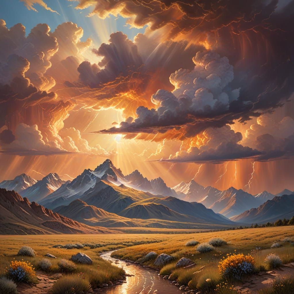 Summer storm in the Tetons