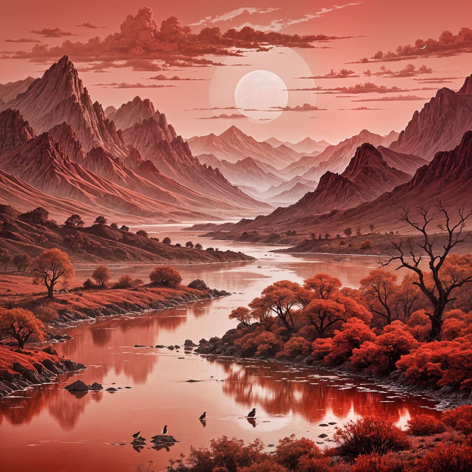 A MONOCHROMATIC LANDSCAPE  by @Nur_gwenchana