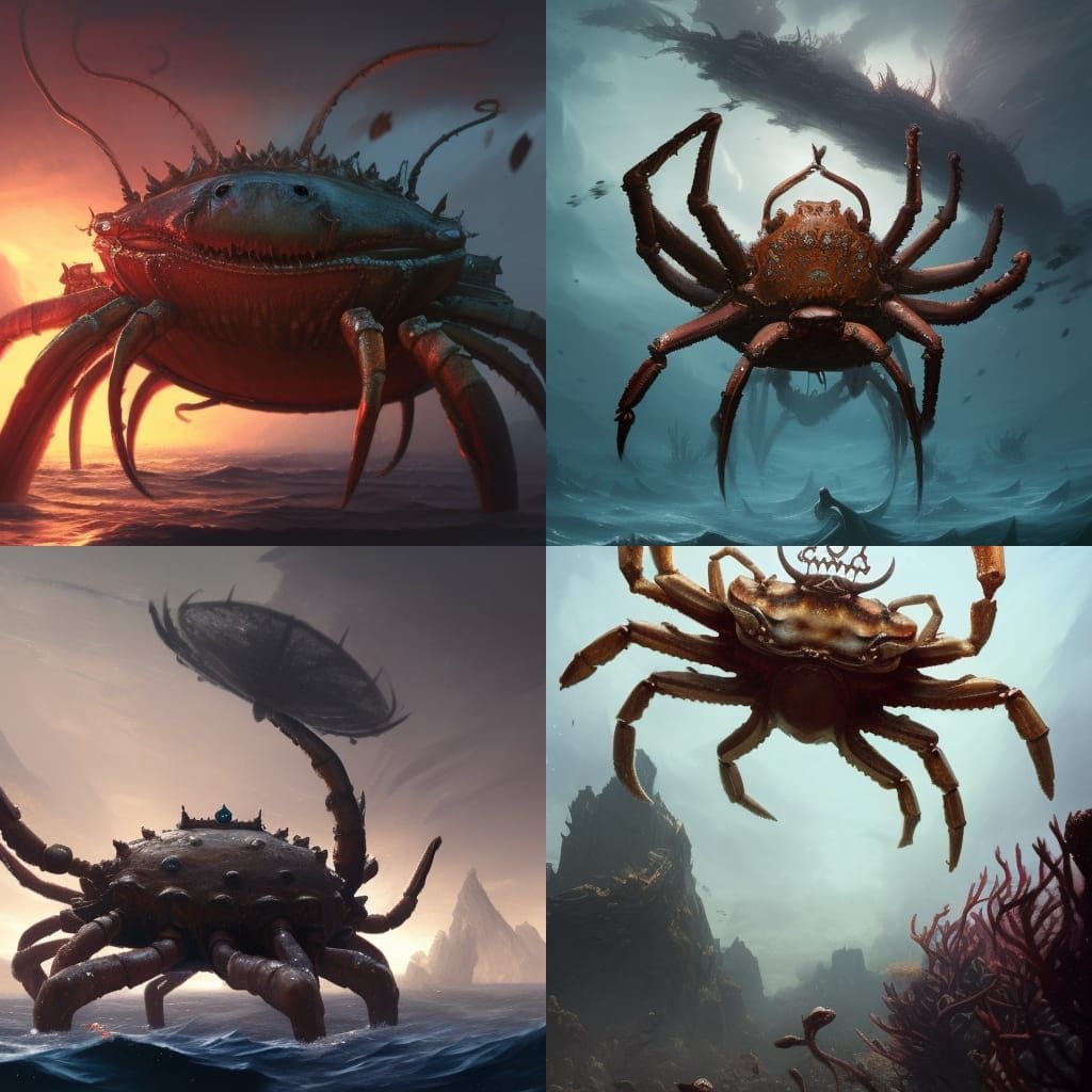 The crab king... - AI Generated Artwork - NightCafe Creator