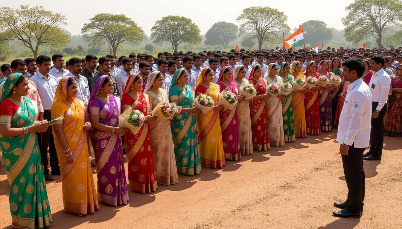 Radha Rani in Vrindavan Forest: Anime Style