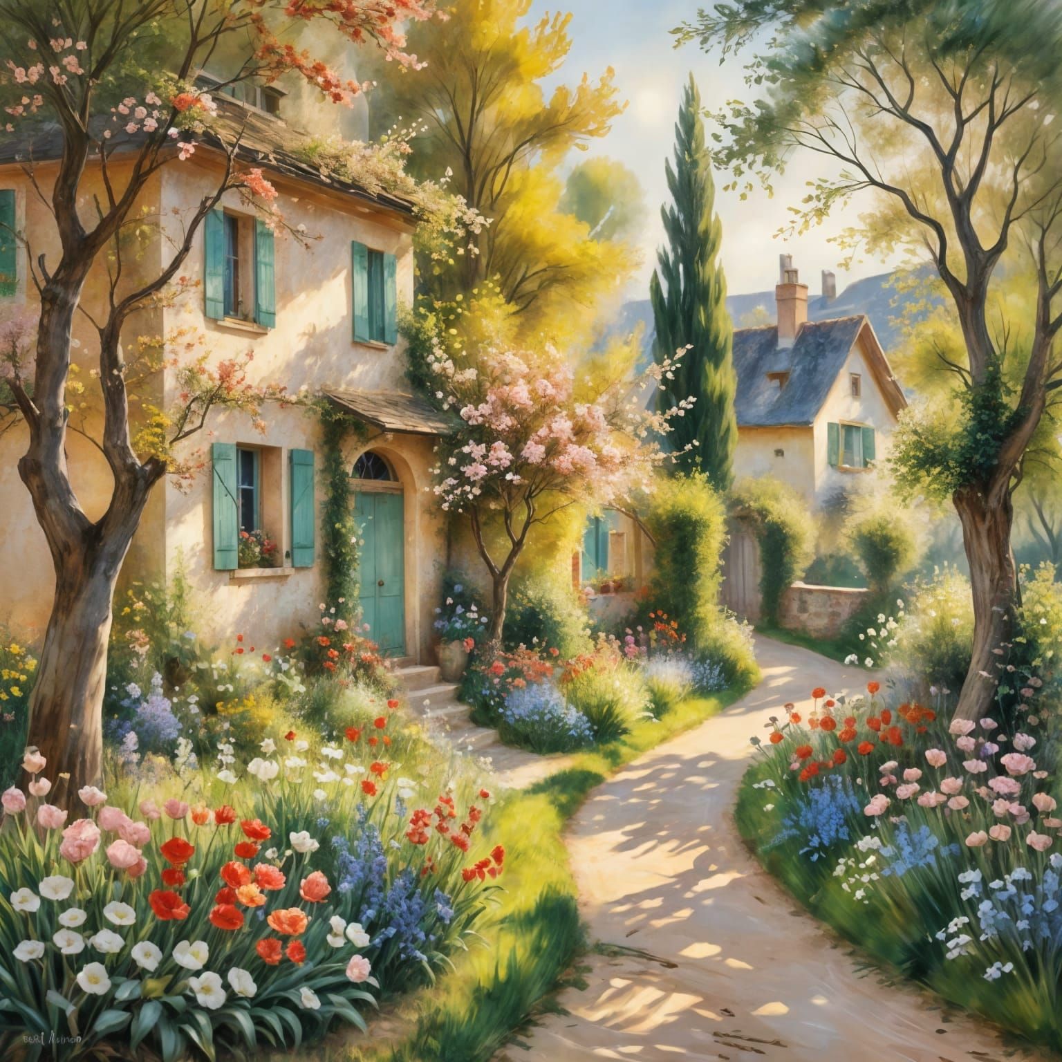 Picturesque Village in Spring   by @Astera