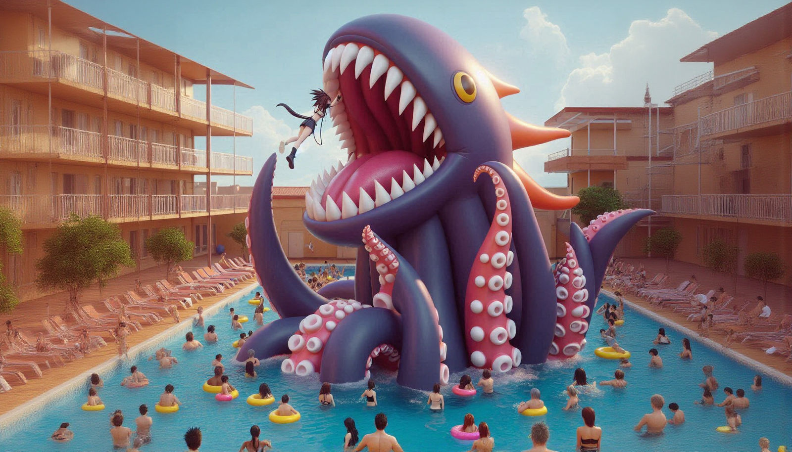 Tifa and the ... Monster