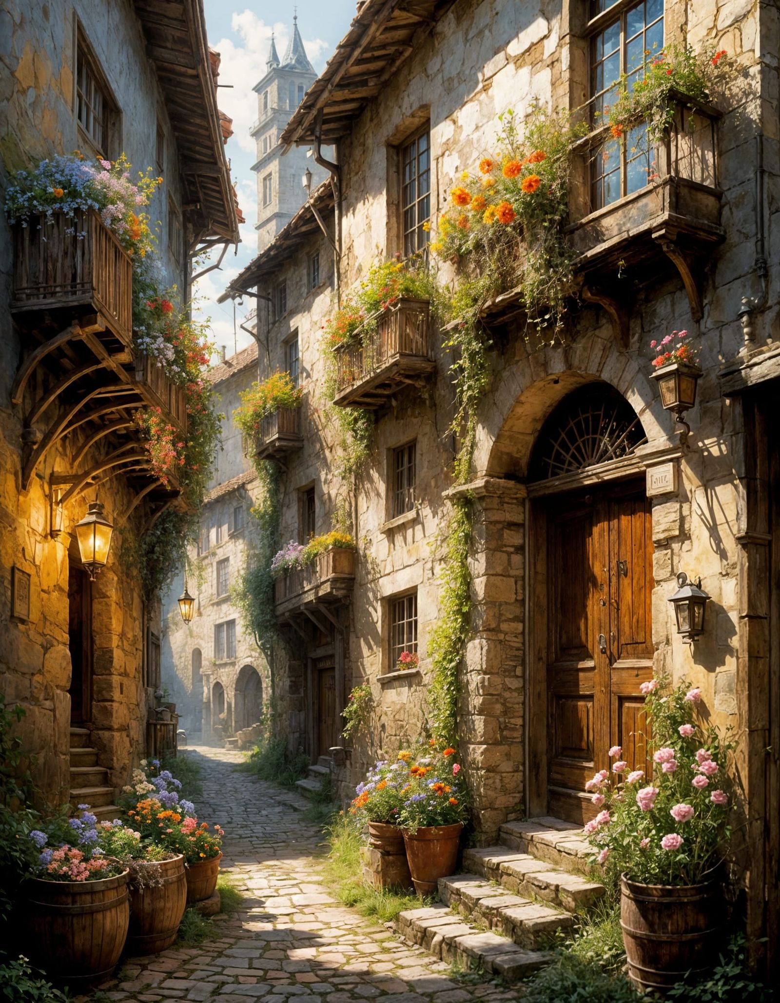 old medieval village  by @Bera