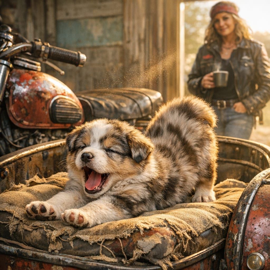 โSoft light, sleeping paws awaken gentlyโ