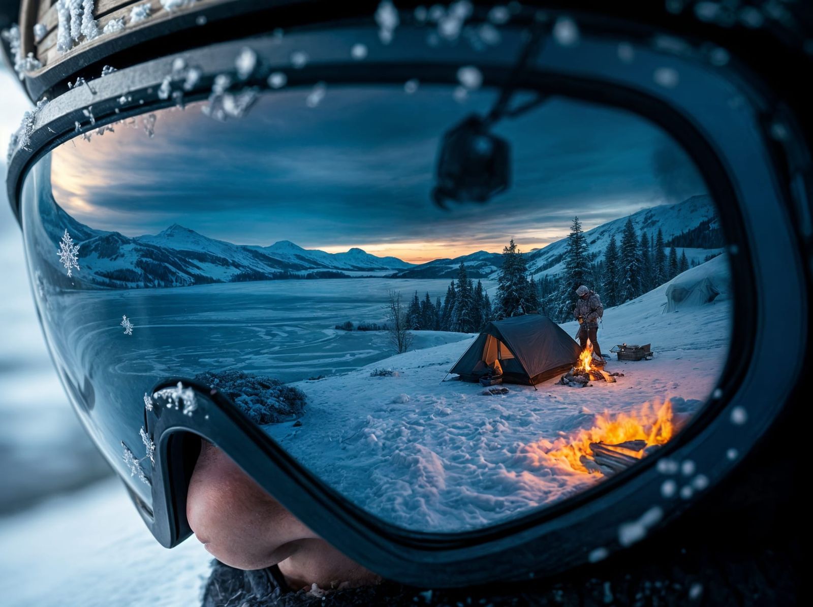 Winter Camping   by @Pax