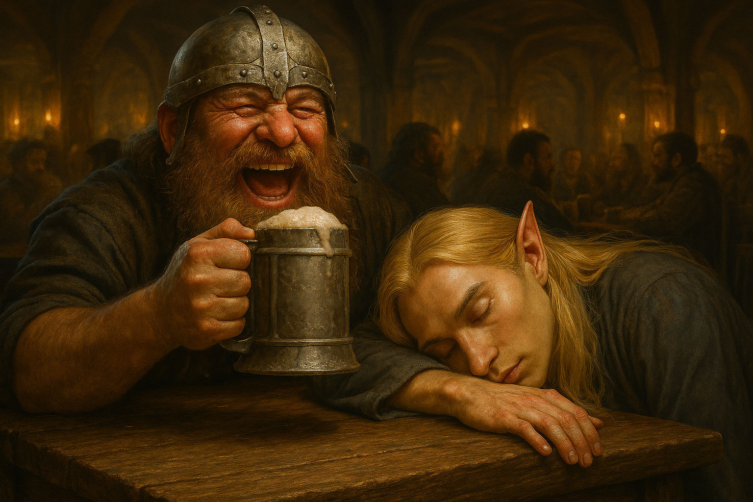 Pointy ears can't handle mead