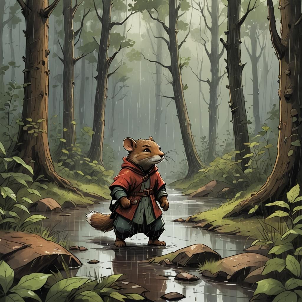 Rain in the forest  by @Chris 