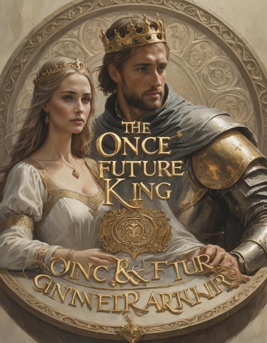 The Once & Future King, King Arthur with his beloved Guineve...