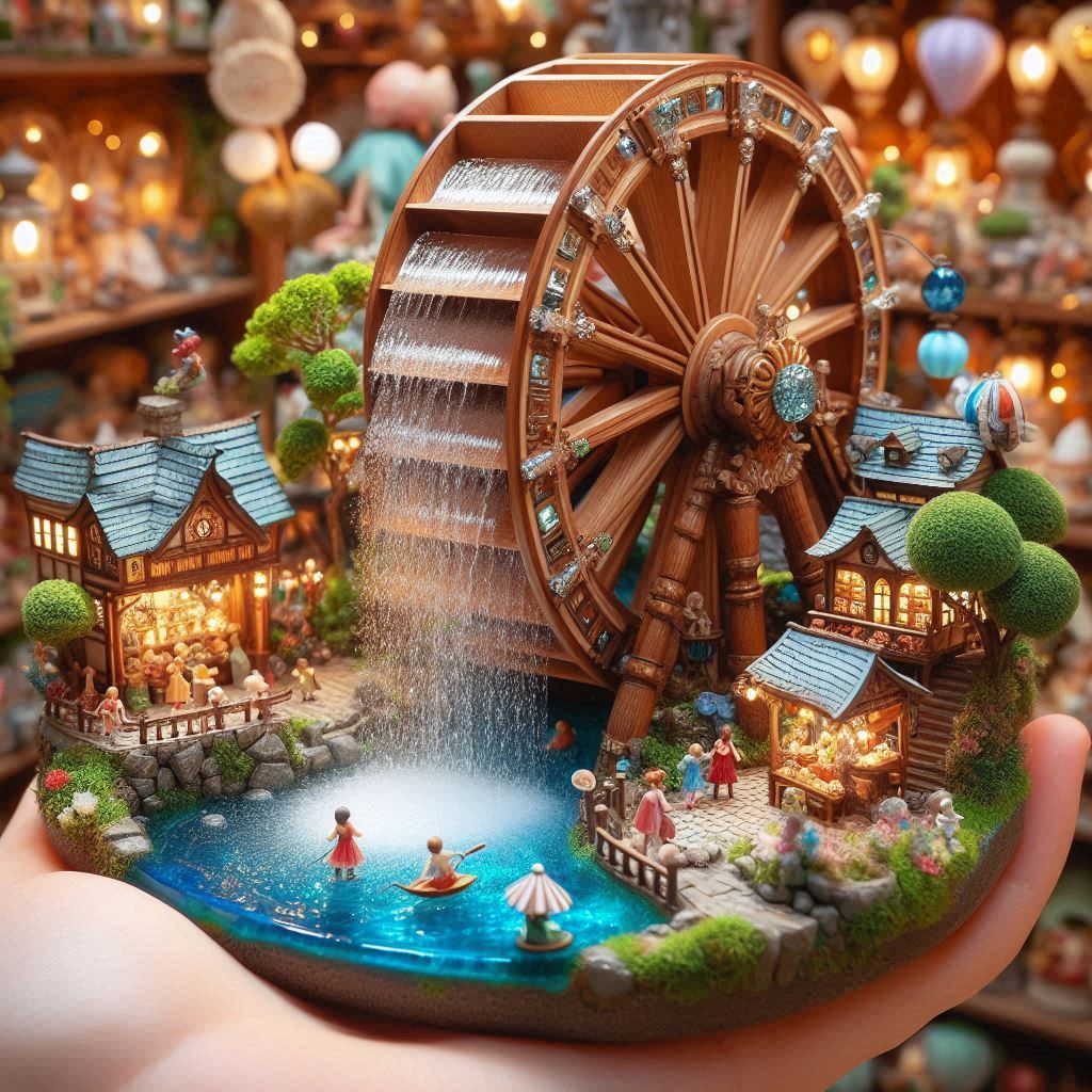 Tiny Realm giant water wheel   by @Voldemort