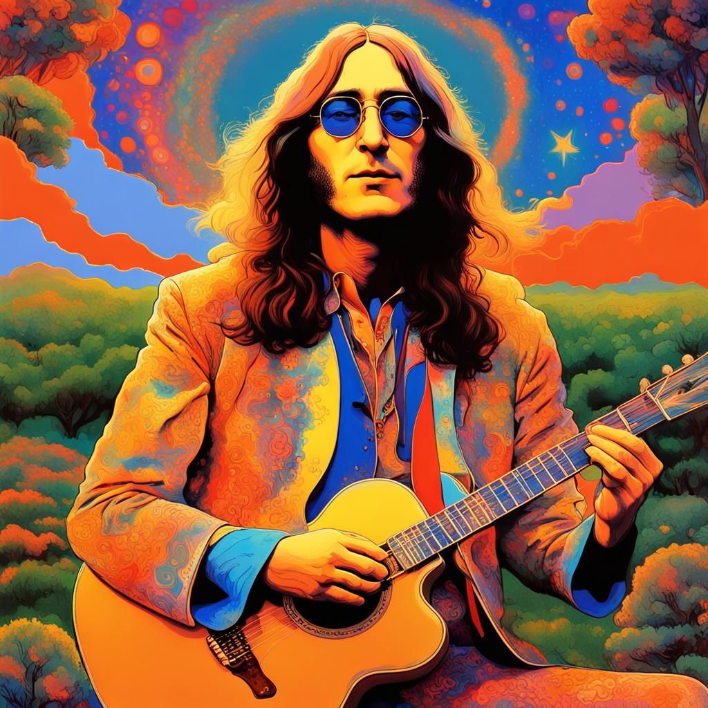 John Lennon -Tangerine Trees - AI Generated Artwork - NightCafe Creator