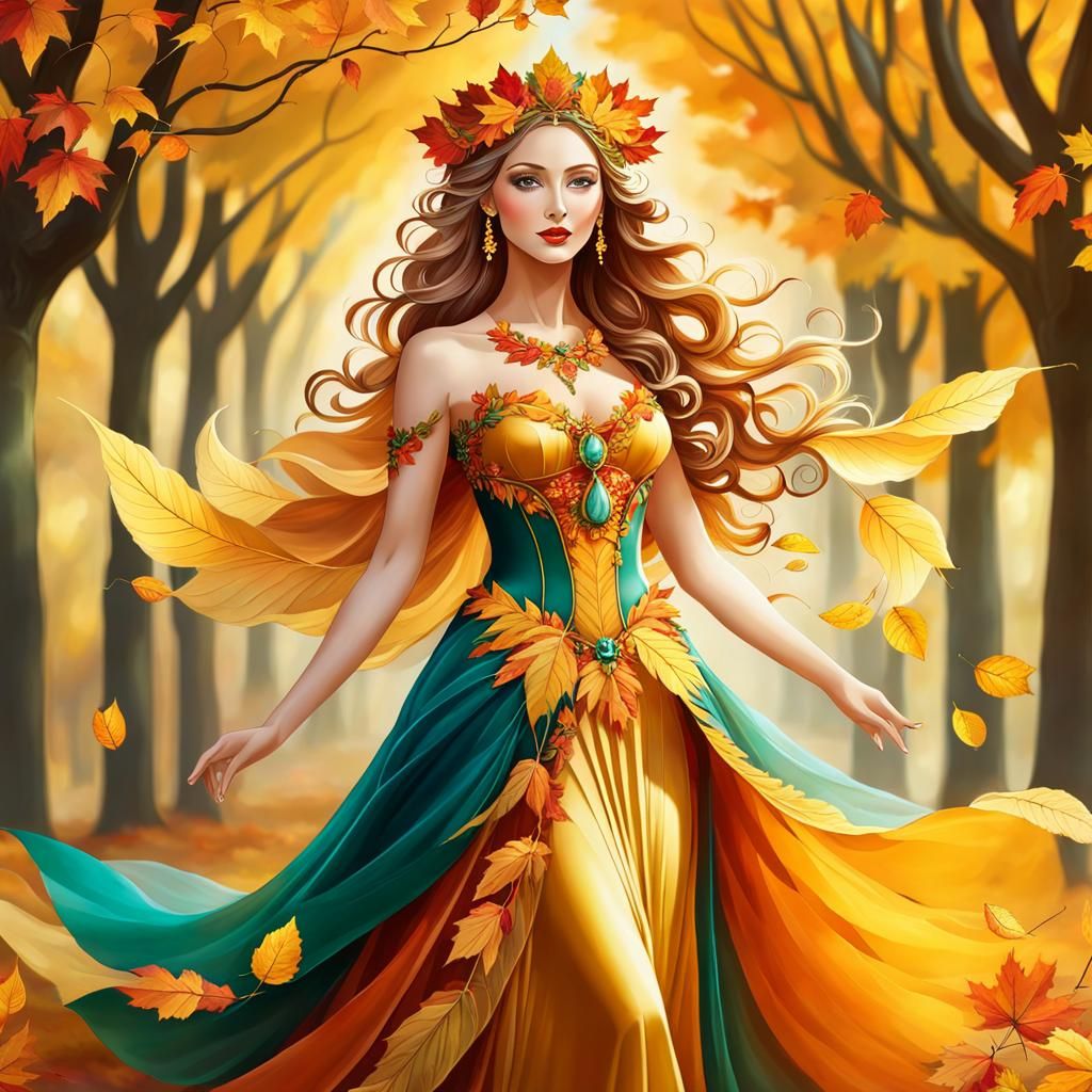 Enchanting Autumn Goddess