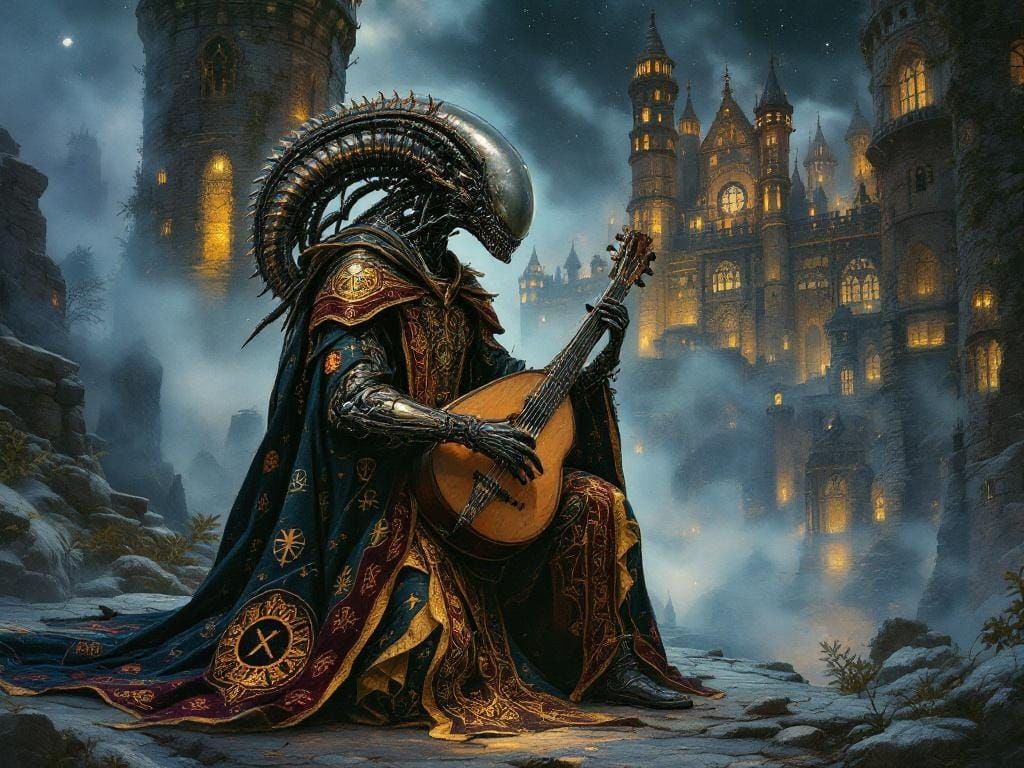 Cyborg Xenomorph Bard