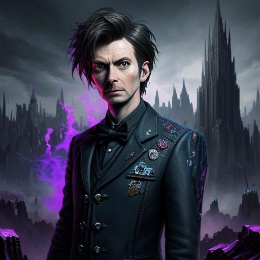 I AM BAD WOLF DAVID TENNANT  DOCTOR WH  :1.art style by Neil...
