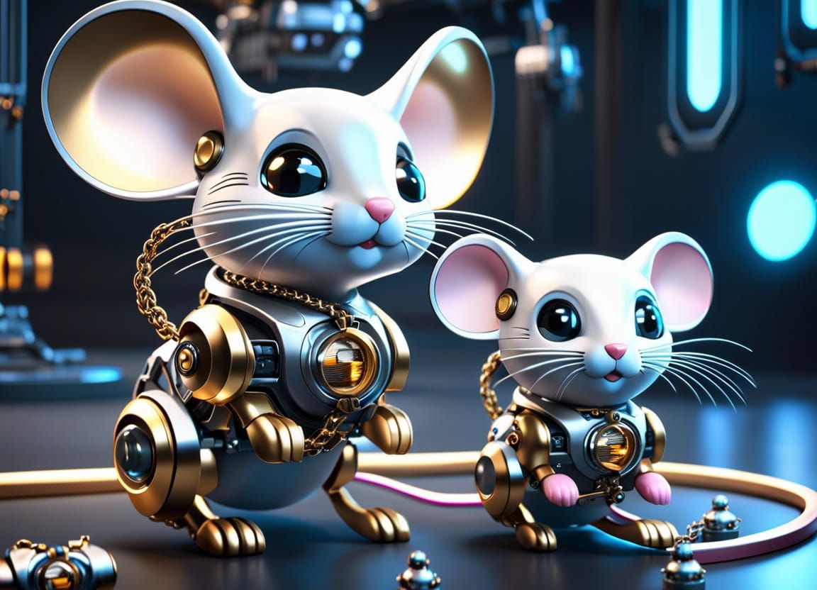 The oh so cute mousebots wonder if they'll ever get adopted - AI Generated  Artwork - NightCafe Creator
