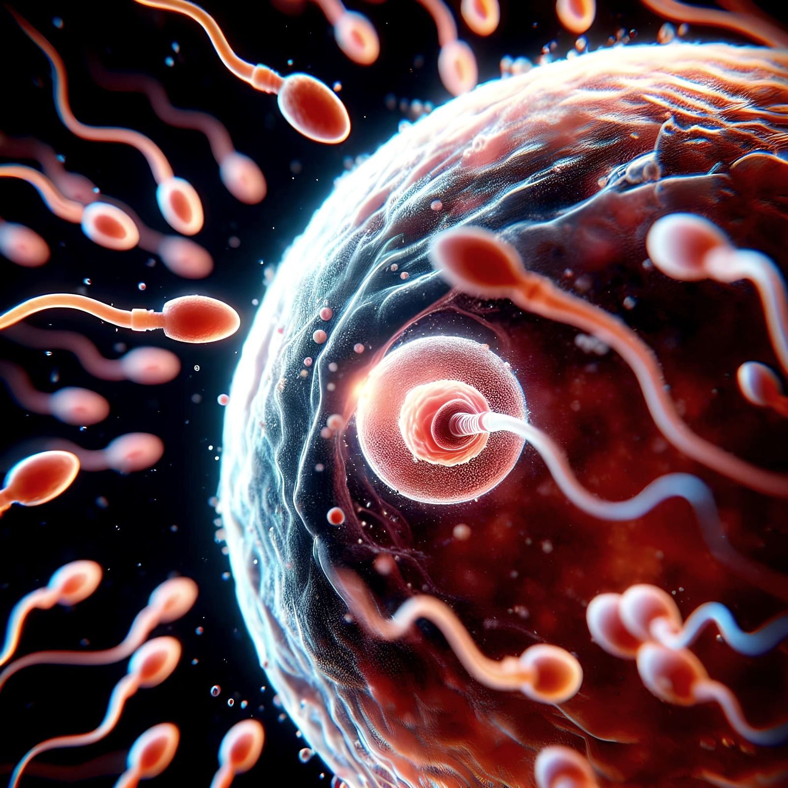 human conception; micro photography