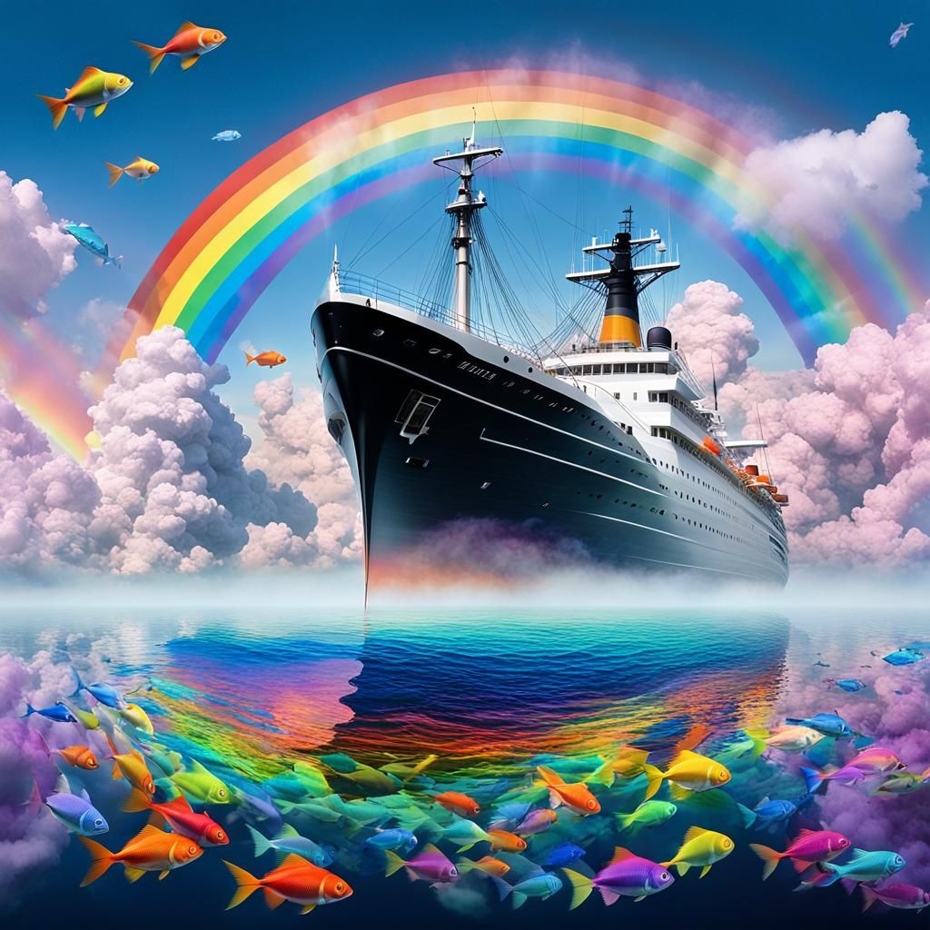 a lake of colorful non-newtonian fluids, vibrations causing ...