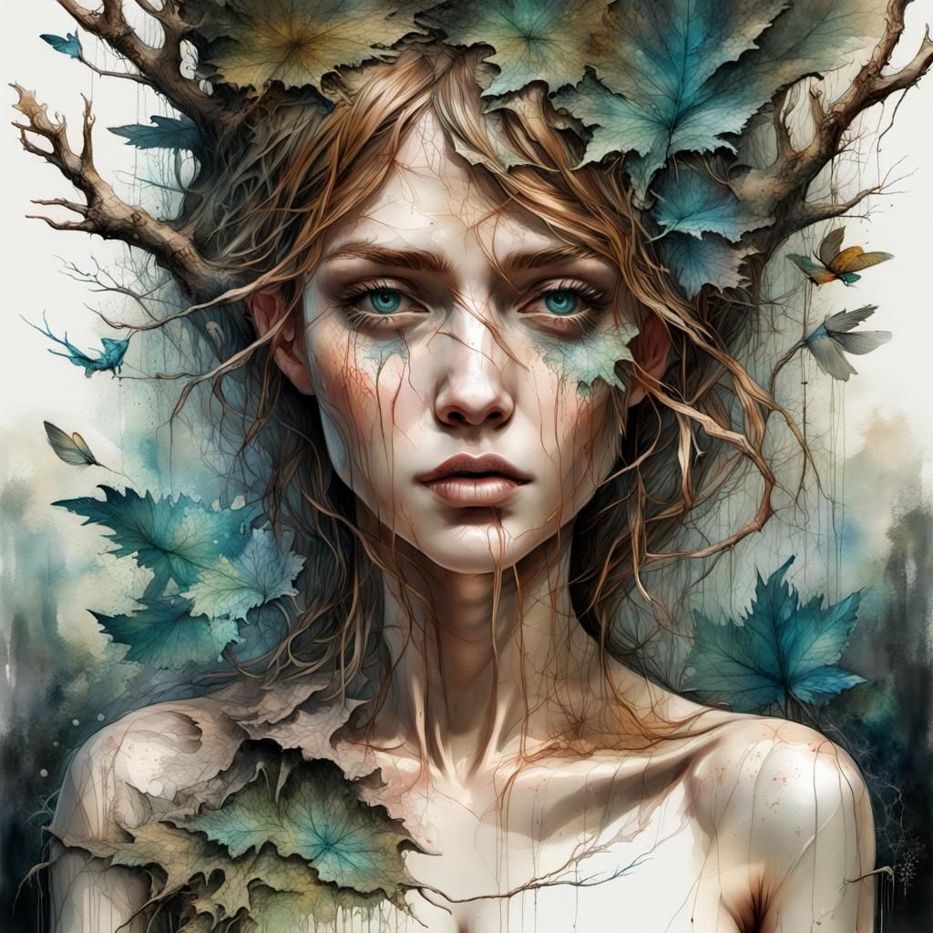 Dryad mourning ... - AI Generated Artwork - NightCafe Creator