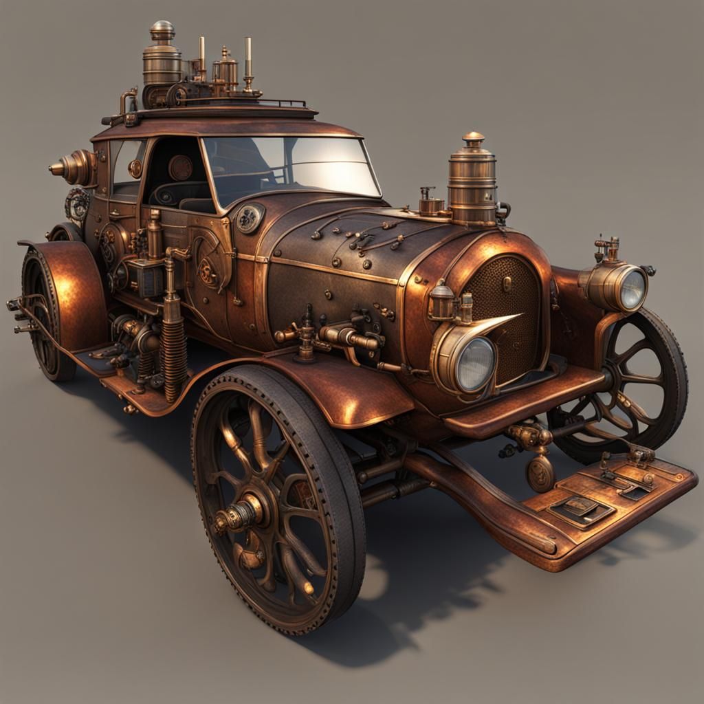 steampunk car