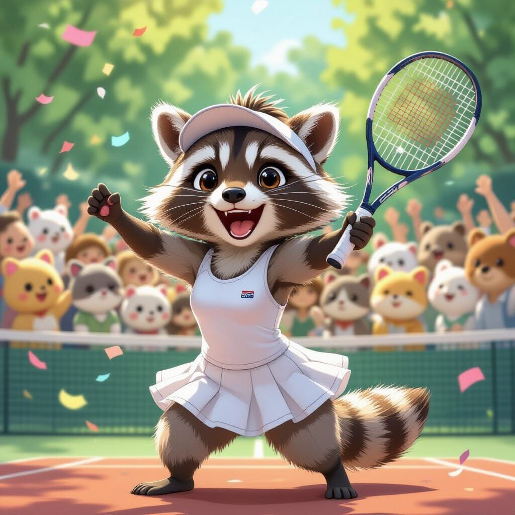 Raccoon Wombledon  by @WITCHBLADE305