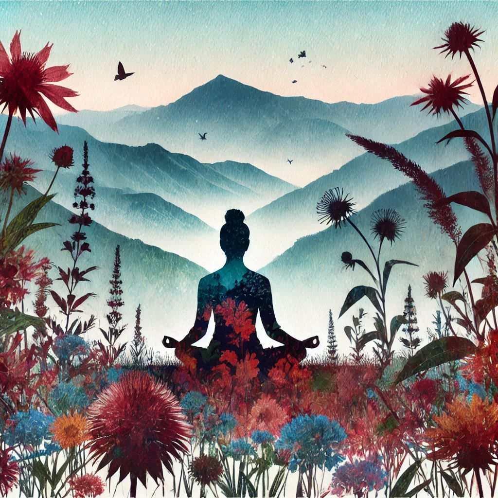 double exposure beautiful fantasy portrait landscape..