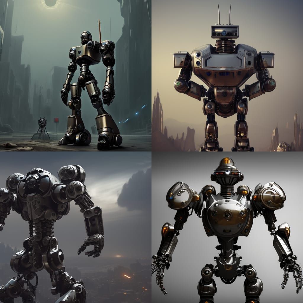 Robot knight - AI Generated Artwork - NightCafe Creator