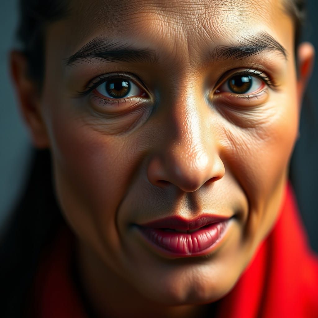 Portrait of a Man in High Contrast Studio Lighting