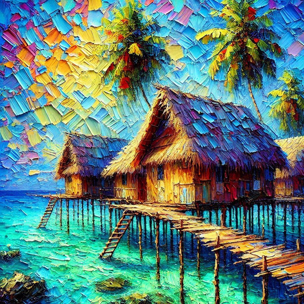 on paradise beach