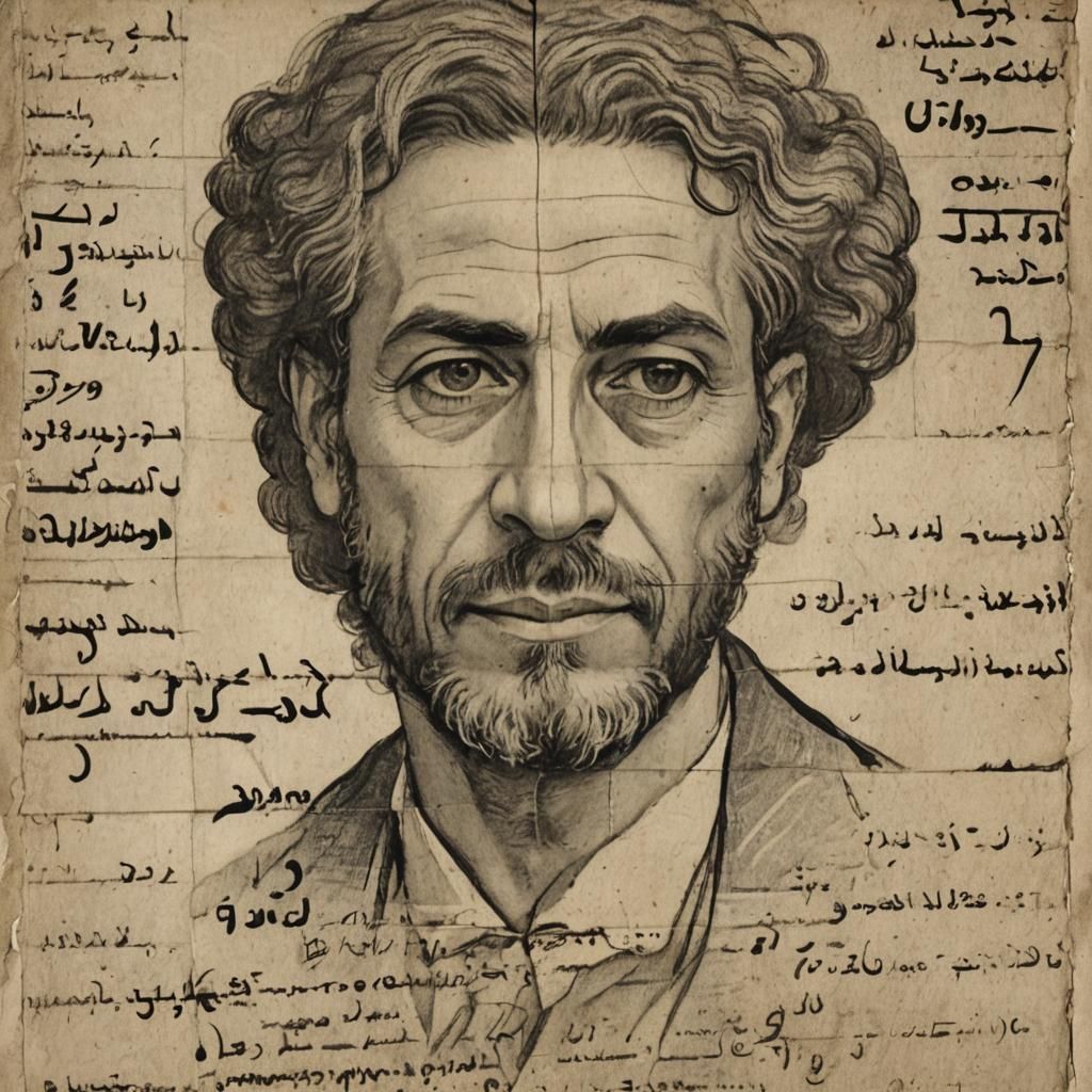 Hyperrealistic Student Studying for Semester Exams