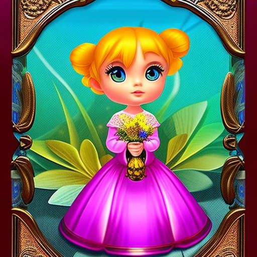 full portrait of adorable, chibified, cute <lora:Bonjour:0.5...