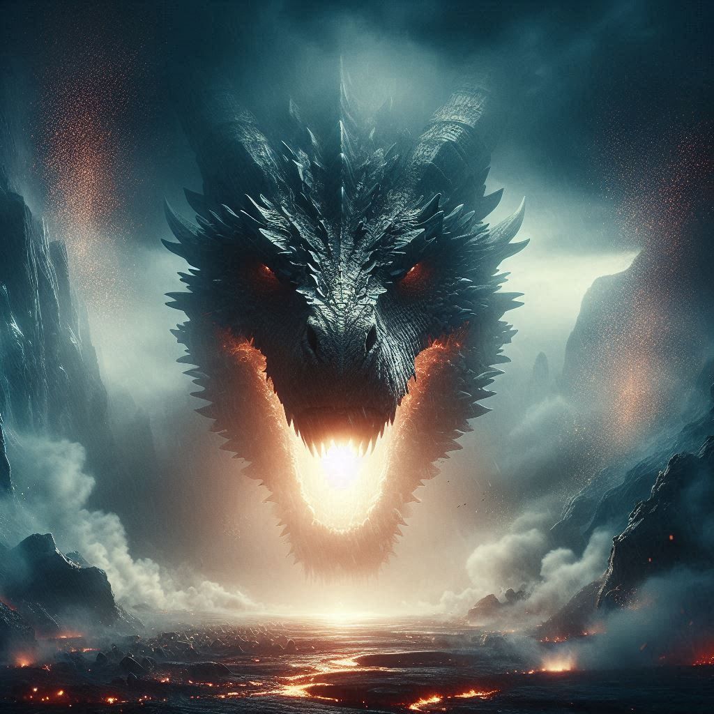 Through the mist he appeared