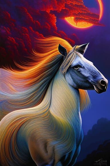 a horse