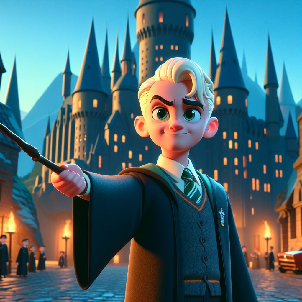 Draco Malfoy in Pixar Style