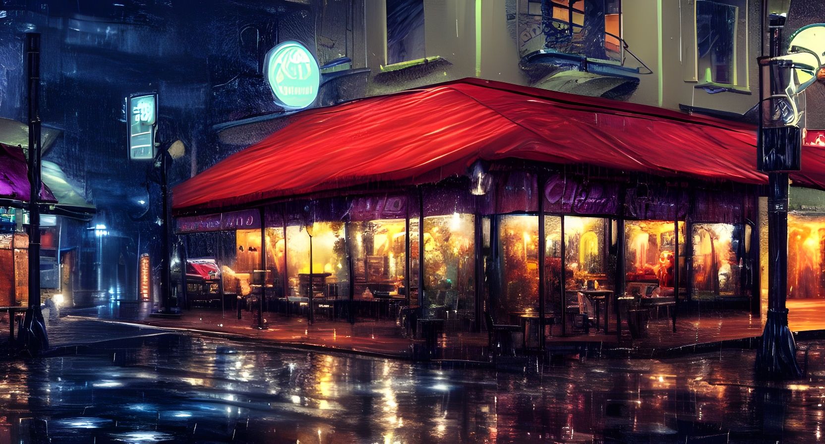 Night Cafe Of My Own - AI Generated Artwork - NightCafe Creator