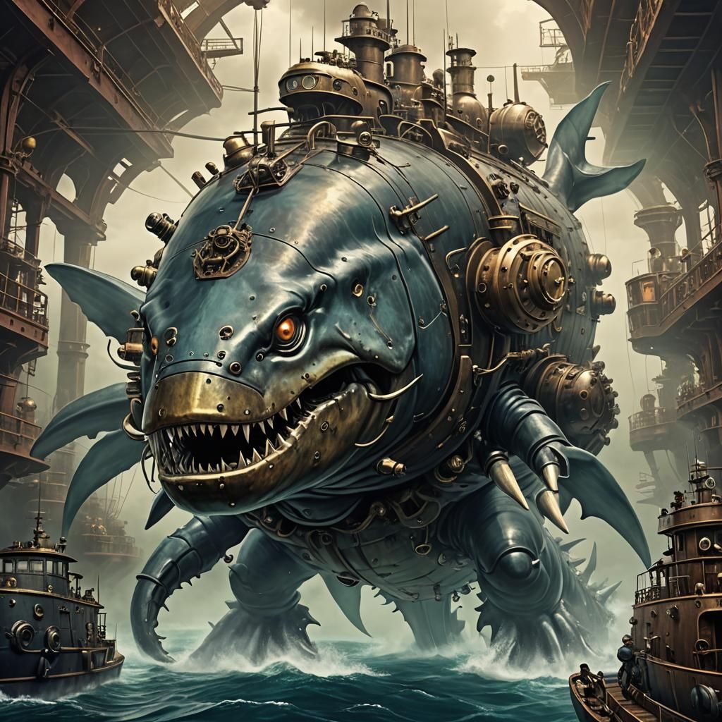 Steampunk Dunkleosteus