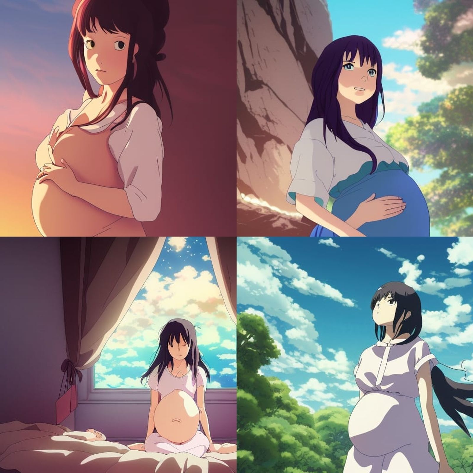 anime girl pregnant
