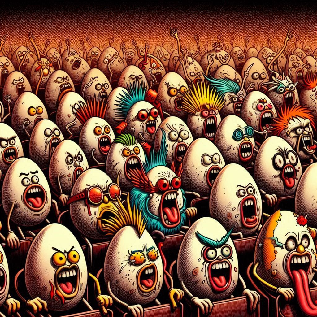 Abstract Eggpunk festival