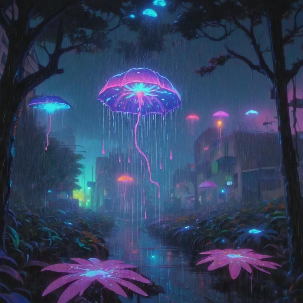 Flying umbrella plant