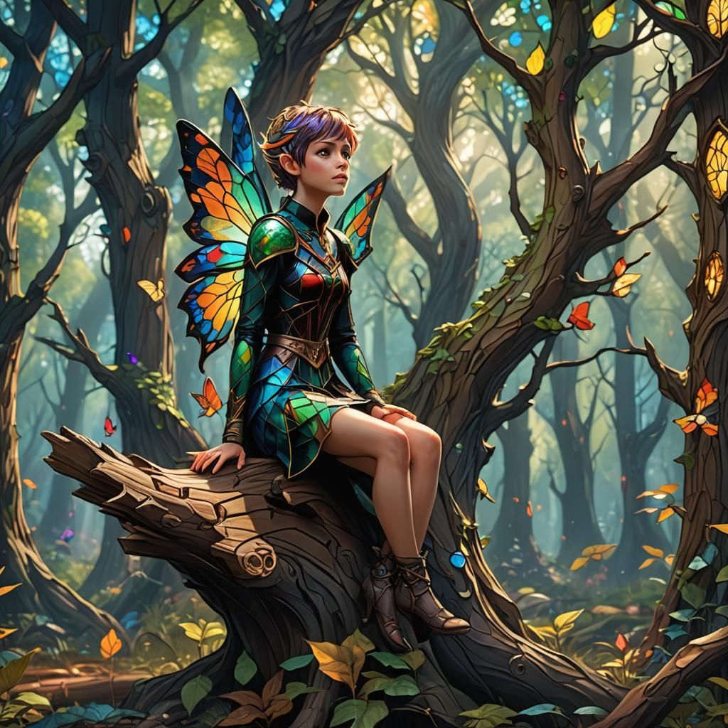 Life in the Stained Glass forest.