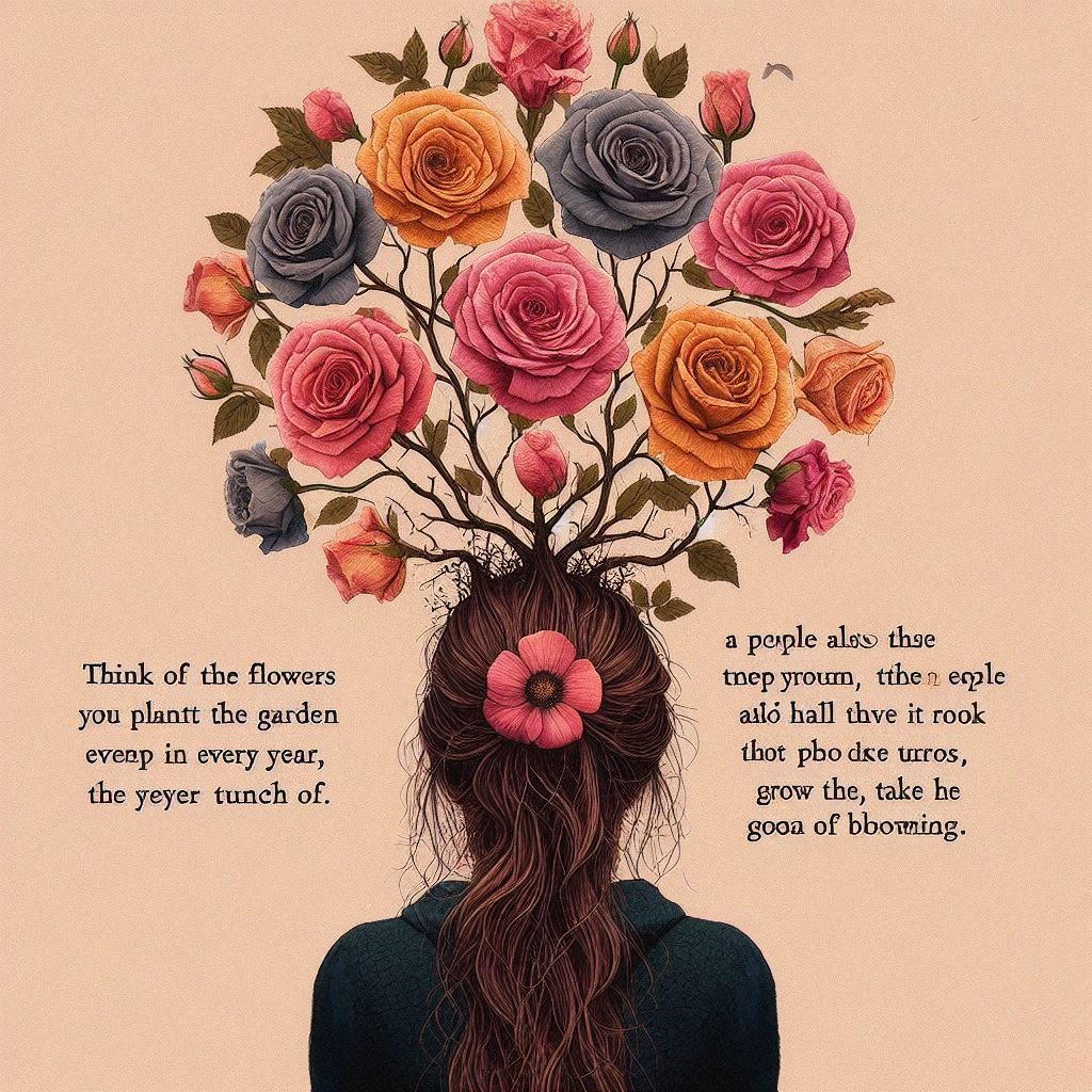 Think of the flowers you plant in the garden every year, they will teach you that people also have to wither, fall, take...