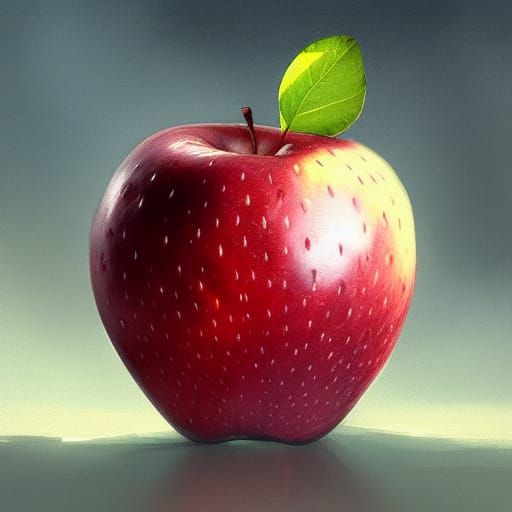 The fruit apple closeup