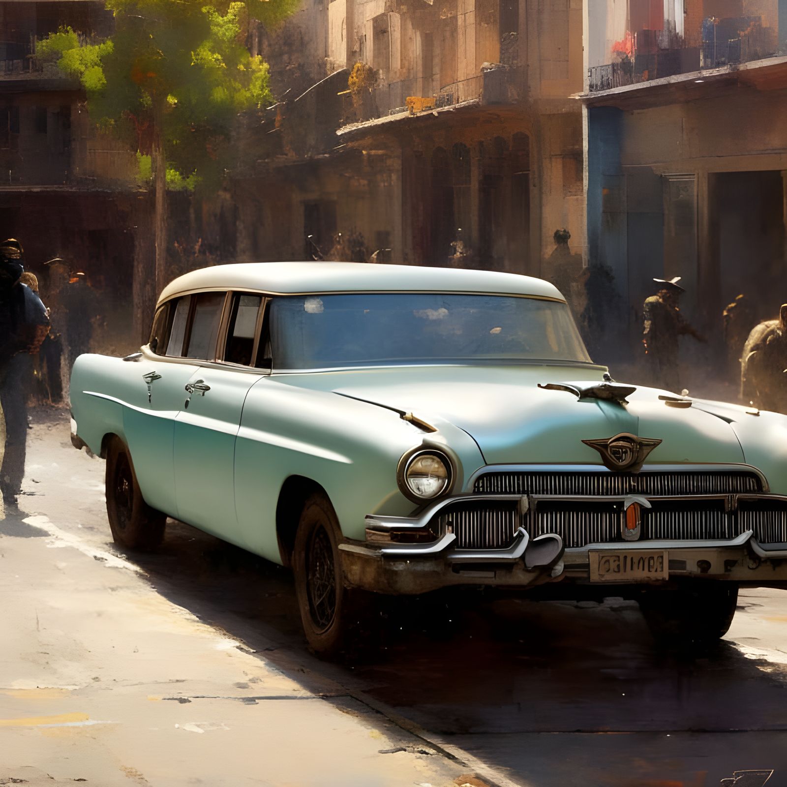 Pontiac in Havana streets