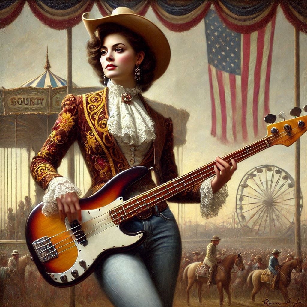 Rockin' Rococo Cowgirl Bass Player 2