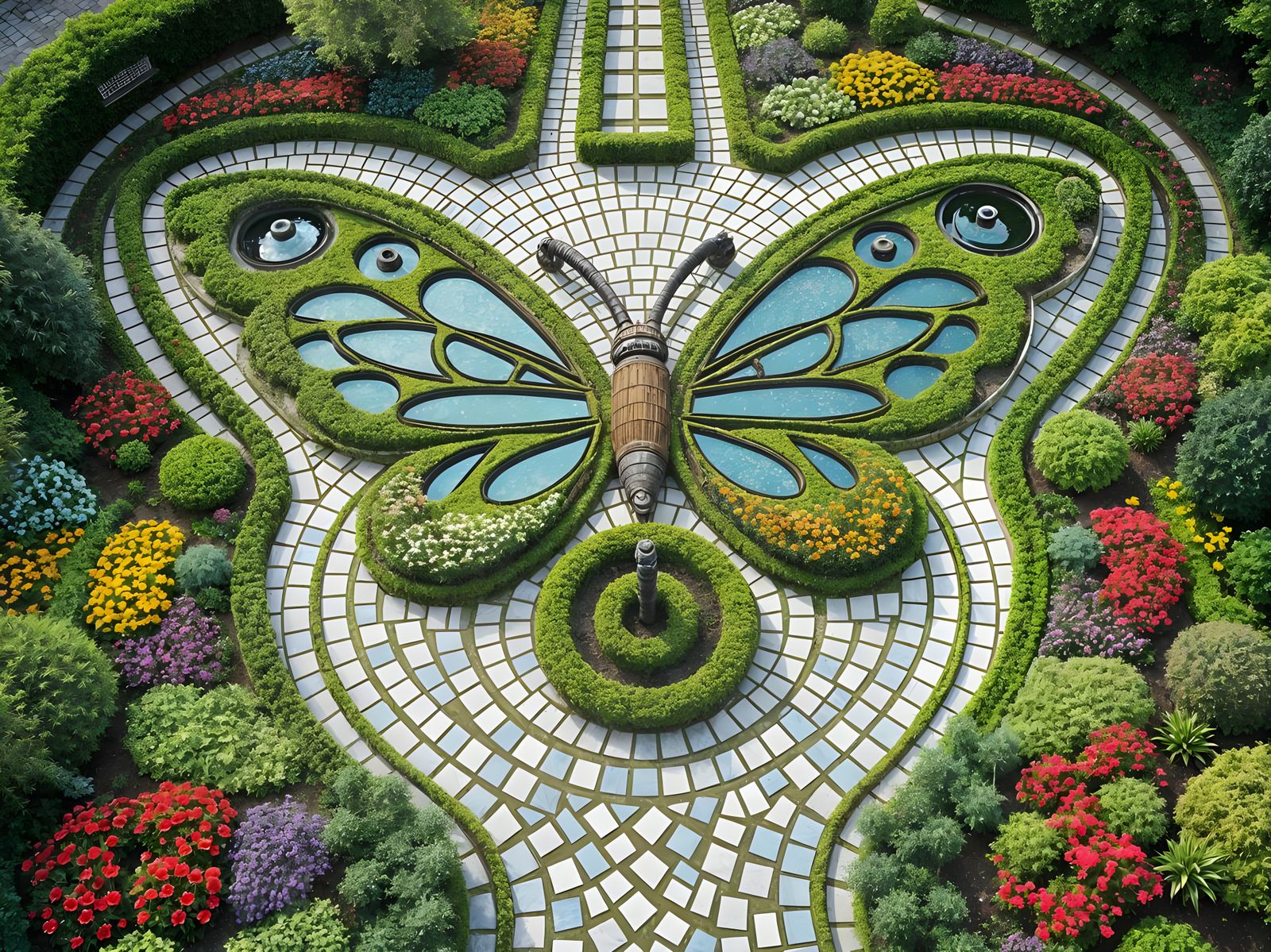 Biophilic Geometry Garden  by @Ascensionism