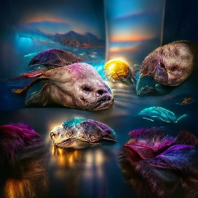 deep down on the oceans floor lays the world's ugliest marine animal, The  Blobfish. - AI Generated Artwork - NightCafe Creator